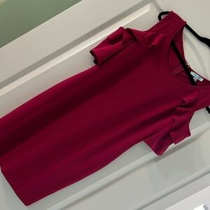 Pink key hole shoulder dress